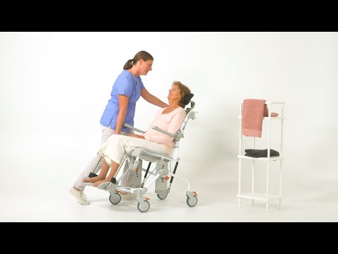 Etac Swift Mobil 24-2 User Propelled Shower Commode Chair 2