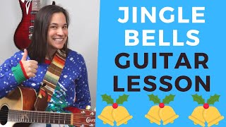 JINGLE BELLS Guitar Lesson for Beginners amp Late Beginners