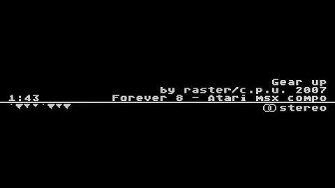 gear up music for Atari 8-bit