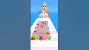 Stacky Ice Cream Runner🍧new update level 🍦#gameplay #games #funny #squid game#shorts