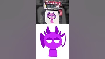 【ASMR】Drawing Durple(Sprunki Pyramixed) in 40 Sec (Remake by Copy Marker)