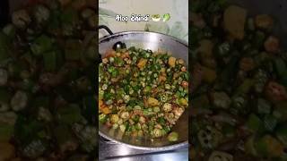 Aloo Bhindi made for the first time? | Inspired by Sambhavna Seth shorts