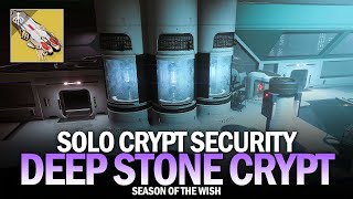 Solo Crypt Security  Deep Stone Crypt Raid (Skimmer Edition) [Destiny 2]