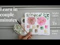 1 easiest way to mix muted tones w white nights  watercolor vintage colors