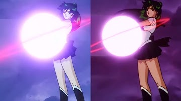 Sailor Pluto All Transformation & Attack