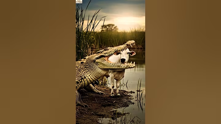 Crocodile attacked cow #english #shortvideos #trending #viralvideos #shortsviral #viral #shorts