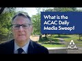 What is the aca connects daily media sweep