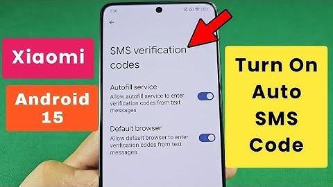 How to turn on SMS code verification for receiving codes Xiaomi Redmi Note phone 