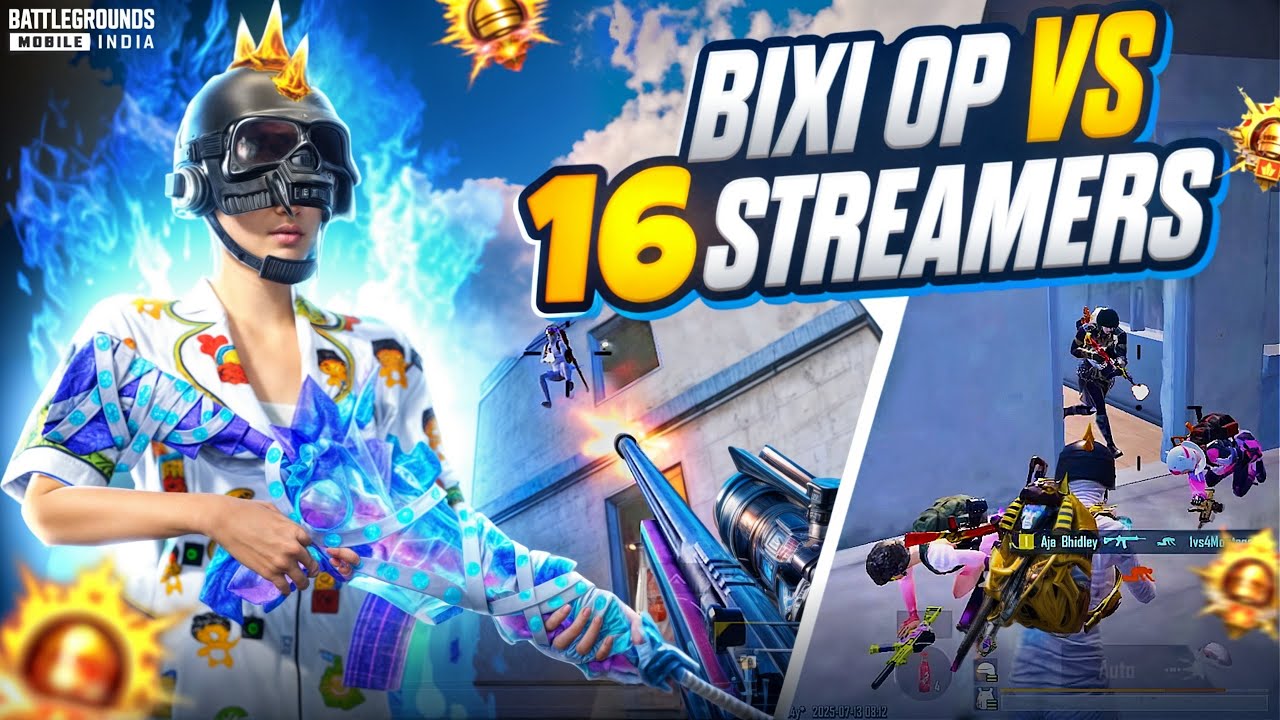 16 Youtubers Called me H@CKER & Reported Me 🔥 Bixi Op vs Streamers | BGMI
