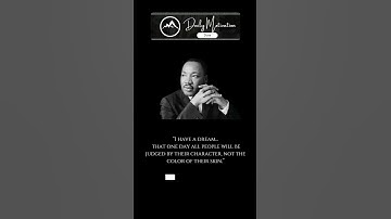 "I Have a Dream" 🌍 | Martin Luther King Jr. Powerful Motivation | Daily Motivation Dose | Shorts