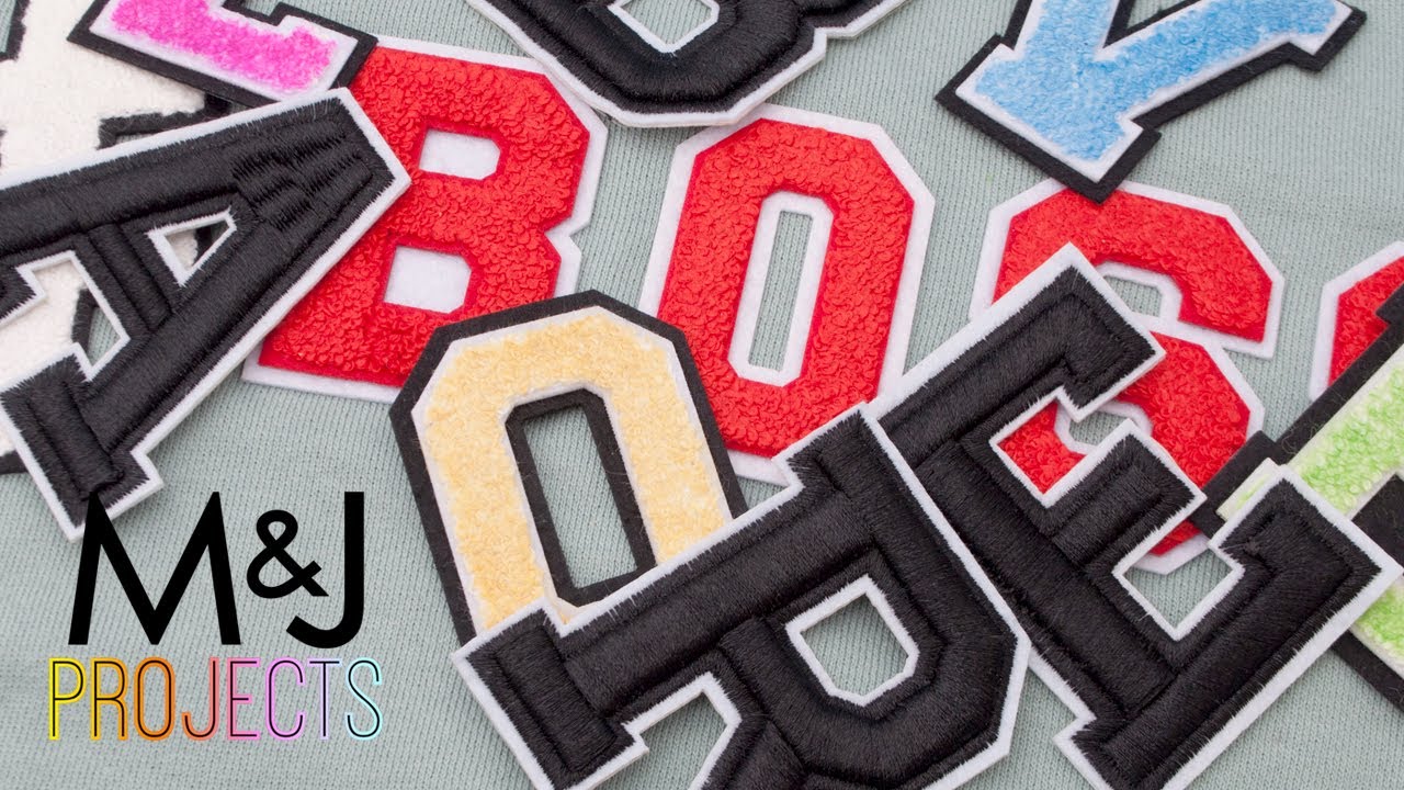 Iron on Embroidery Letters 