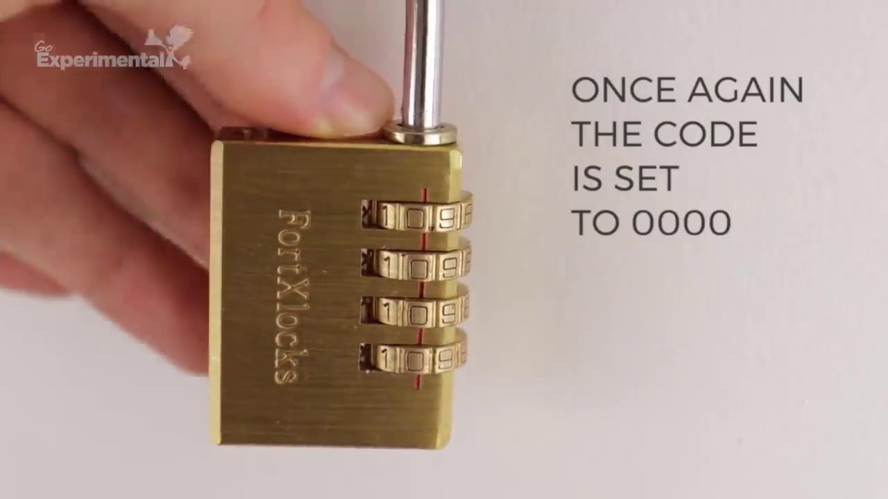 How to Crack a Combination Lock in Seconds With No Tools! YouTube