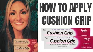 HOW TO APPLY CUSHION GRIP TO YOUR DENTURE #cushiongrip #dentures #smile #denture