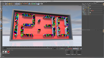 Boole Digit Segment to Clone Making in Cinema 4D Tutorial