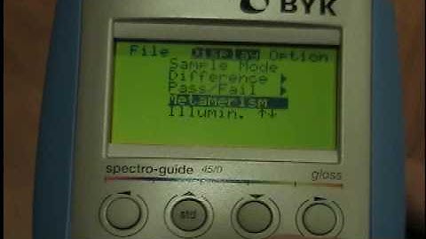 How to Use the Display Setting on Your BYK-Gardner spectro-guide