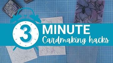 3 Minute Card Making Hack - Stamping with Embossing Folders