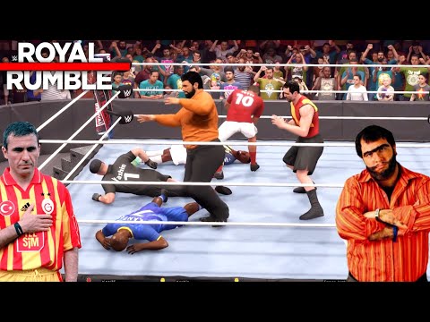 RECEP İVEDİK ! HAGİ ! HAALAND KAVGADA ! FUTBOLCULAR ROYAL RUMBLE ! WWE 2K22 ! PS 5 !