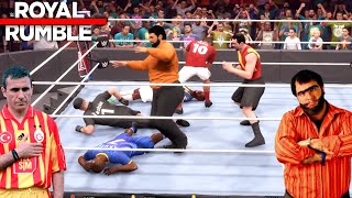 RECEP İVEDİK ! HAGİ ! HAALAND KAVGADA ! FUTBOLCULAR ROYAL RUMBLE ! WWE 2K22 ! PS 5 ! screenshot 2