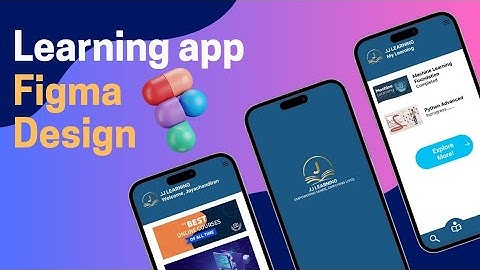 Learning app wireframe using Figma📲 | App Design 👨🏼‍💻 | UI / UX Design | Figma final Design