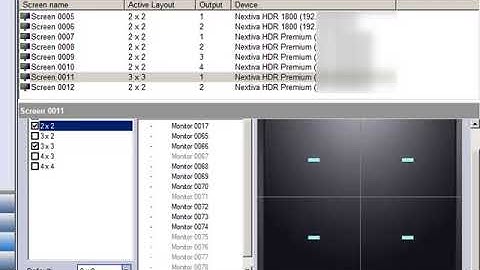 VMS TechTips Configure Screens and Display in Virtual Matrix