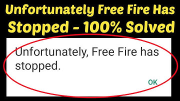 How To Fix Unfortunately Free Fire Has Stopped Error Android & ios || Garena Free Fire Not Working