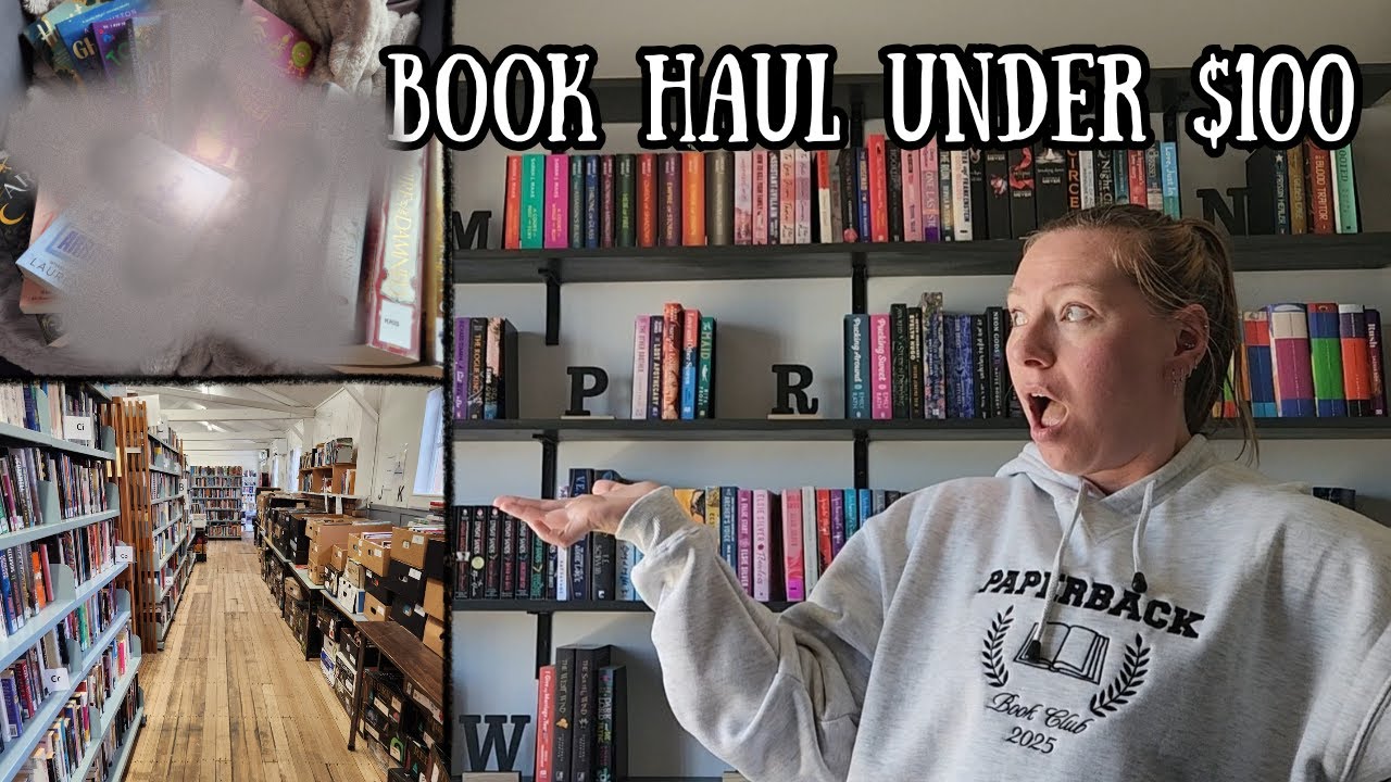 New and used book haul... Thrift with me