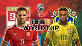 SRBIJA vs. BRAZIL - WORLD CUP ROUND 3 - FIFA 18