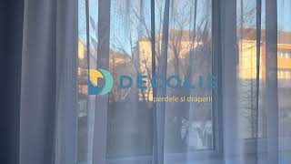 Decolis Perdea Kristal Cu Model Frunză Alb Jocul Contrastelor În Lumina Zilei
