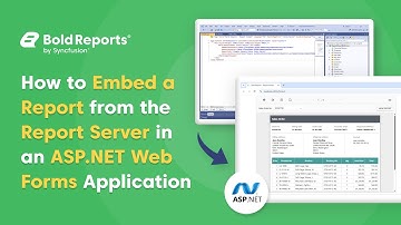 How to Embed a Report from the Report Server in an ASP.NET Web Forms Application