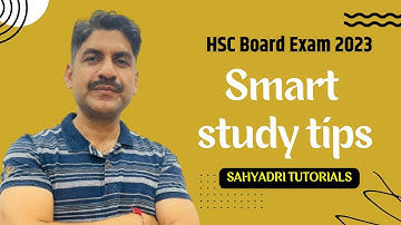 Smart Study Tips | HSC Board Exam 2023 | Sahyadri Tutorials |