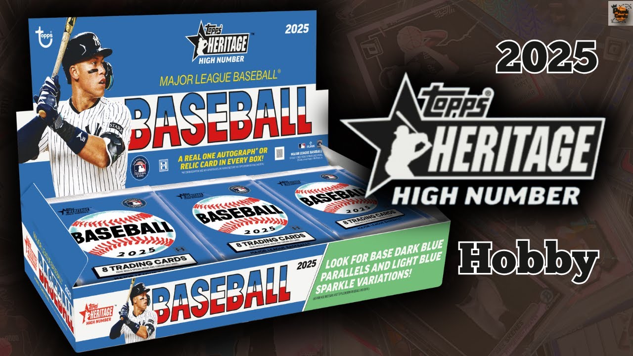 Набор коллекционных карточек Topps Heritage High Number Hobby Box 2025 года 🔥🚨 Big Blue Sparkle R...