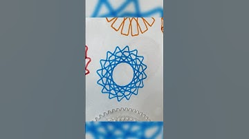 Spirograph ruler design ASMR Satisfying #shorts #ytshorts #spirograph