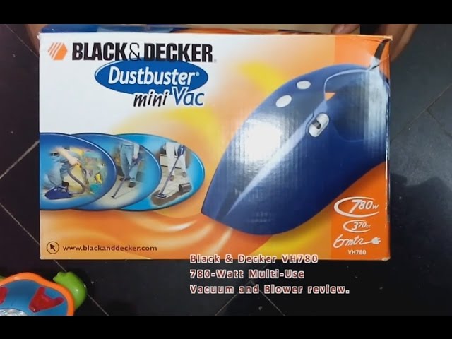 Black & Decker VH780 handheld vacuum cleaner and blower - unboxing