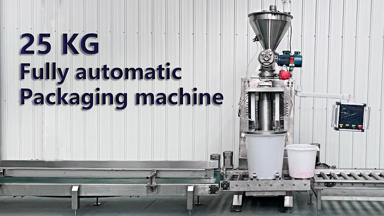 25KG Fully Automatic Powder Packaging Machine - YouTube