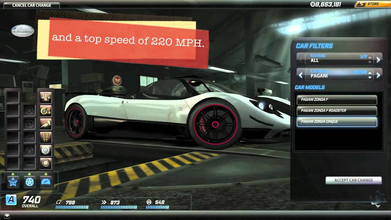 เกม need for speed world  New  Need For Speed World: Pagani Zonda Cinque