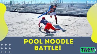 POOL NOODLE BATTLE ☀️ | TEAM 100%