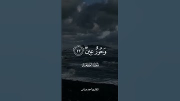 تلاوة هادئة للقارئ احمد عباس من سورة الواقعة