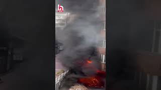 İstanbul Gayrettepedeki Yangın Böyle Başladı