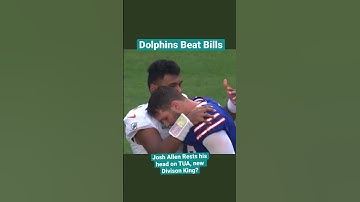 Tua Tagovailoa comforts Josh Allen after Dolphins beat the Bills: is there a NEW AFC East King?👀🐬