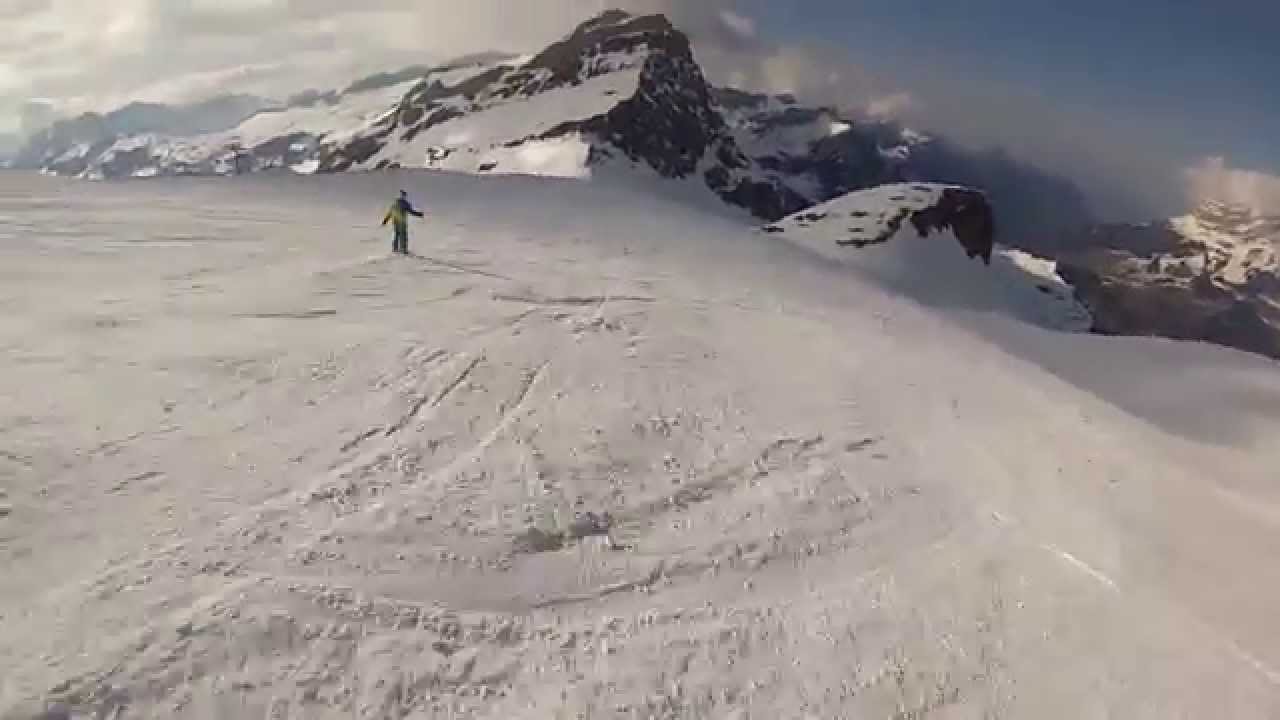 Jochstock to Jochpass 1min speed skiing (GoPro)