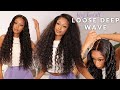 *MUST HAVE* GORGEOUS LOOSE DEEP WAVE CURLY 5X5 HD CLOSURE WIG | WIGGINS HAIR