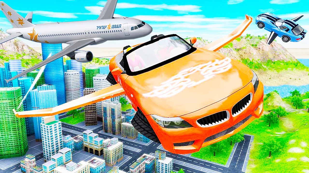 ✅Flying Car Extreme Simulator - New Car Games 2022 - Android Gameplay #4