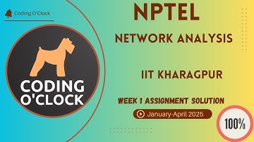 NPTEL Network Analysis Week 1 Assignment Solution January - April 2025  IIT Kharagpur