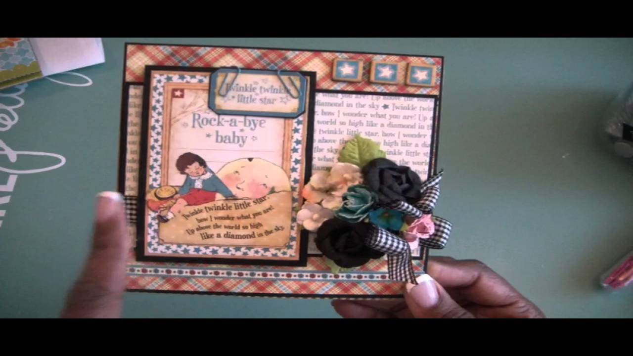 TWO CARDS made using two tutorials - YouTube