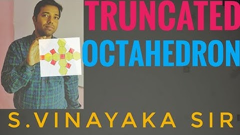 IIT Jee 2011 truncated octahedron is