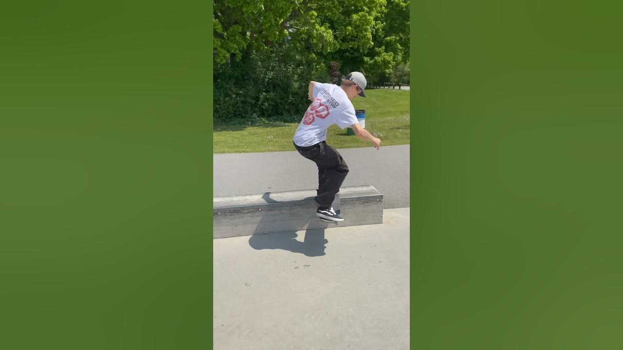 Half cab nose slide and a kickflip skate skateboarding shorts 