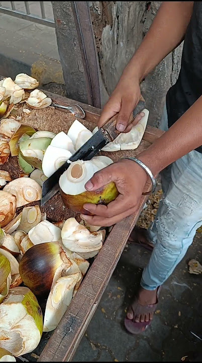 Amazing Palm Fruit Cutting | Tadgola | Ice Apple | Street Food Mumbai | #shorts | #viral | #short