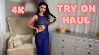 [4K] Transparent Summer Try On Haul With Sophie