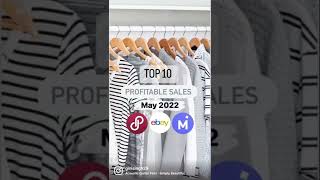 TOP 10 Profitable Sales | May 2022 | Poshmark, Ebay &amp; Mercari | Reselling