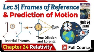 Lec 5| Frames of Reference | Prediction of Motion | class 12 Physics | Chapter 24 Relativity | AQ